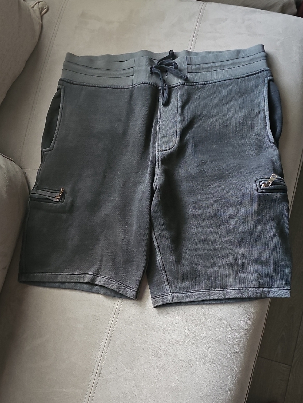 Cotton Citizen Men's Cargo Drawstring Shorts - Charcoal Gray
